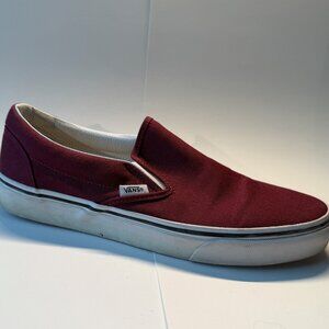 VANS slip-on Maroon M8/W9.5